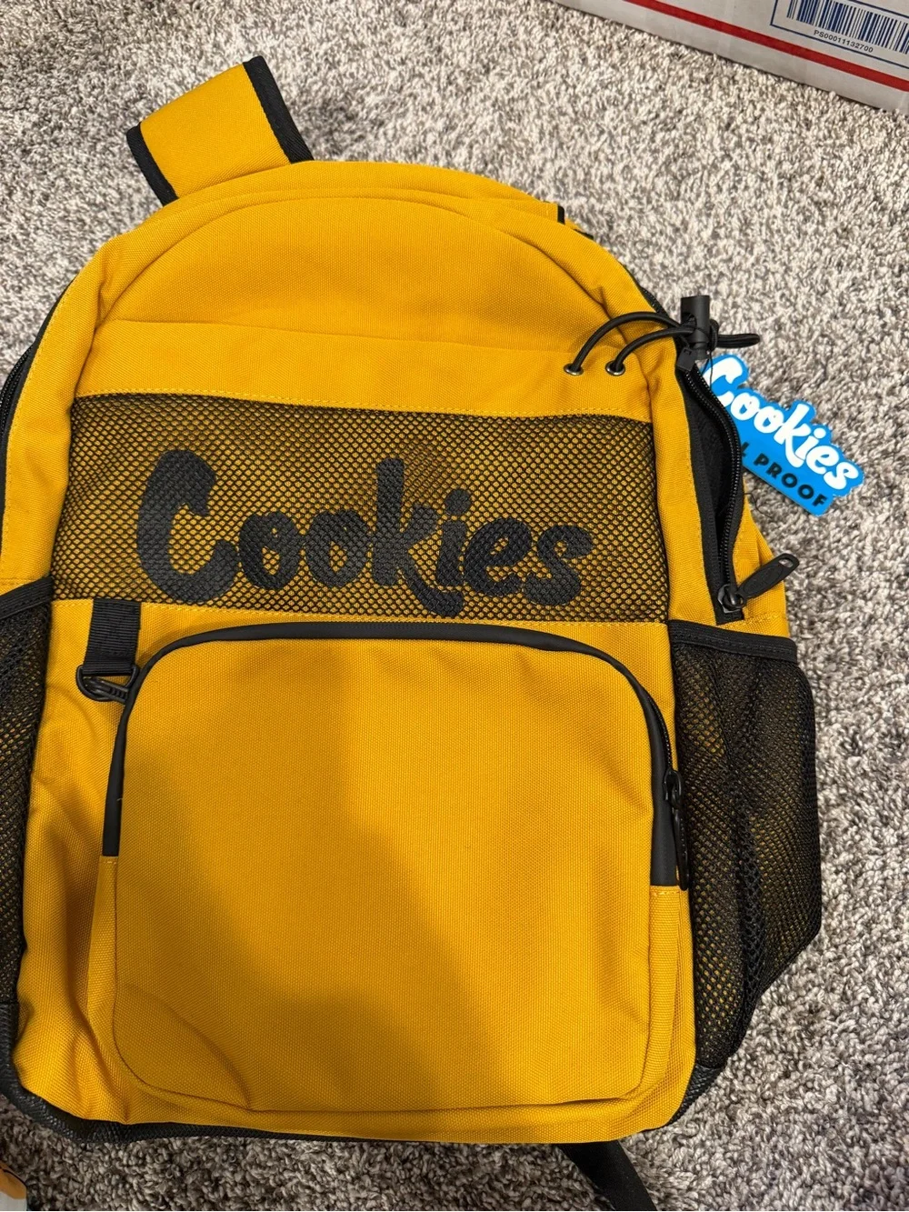 NWT Cookies Stasher Smell Proof Backpack Yellow Black
